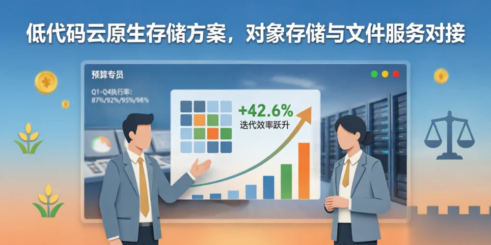 低代码云原生存储方案，对象存储与文件服务对接