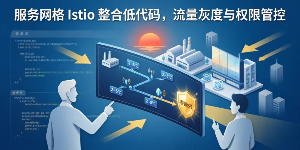 服务网格 Istio 整合低代码，流量灰度与权限管控