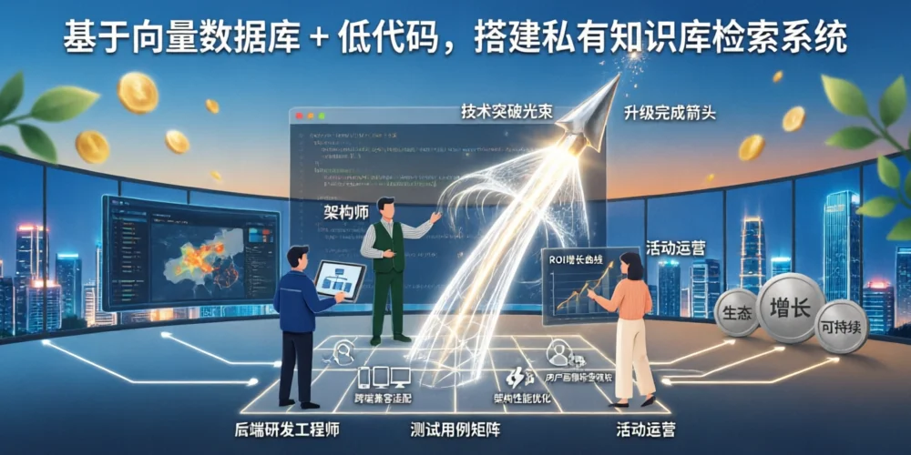 基于向量数据库 + 低代码，搭建私有知识库检索系统