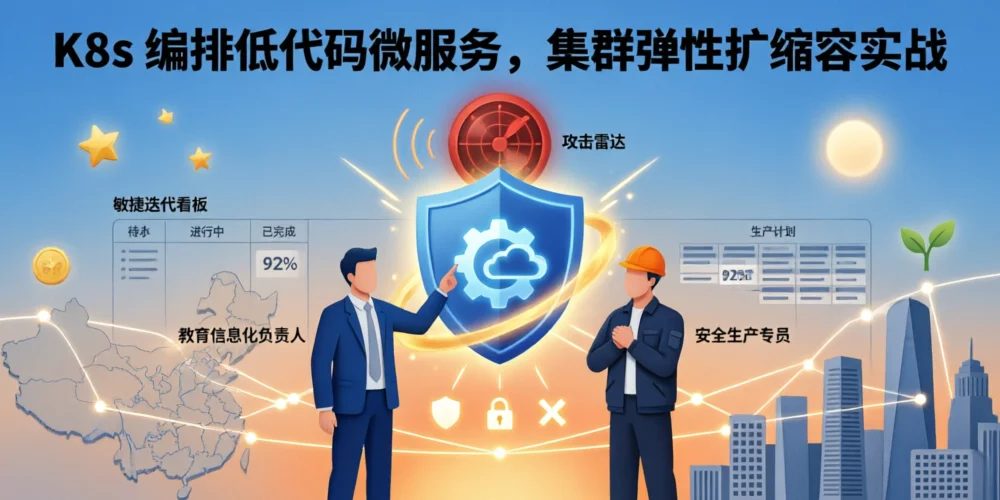 K8s 编排低代码微服务，集群弹性扩缩容实战