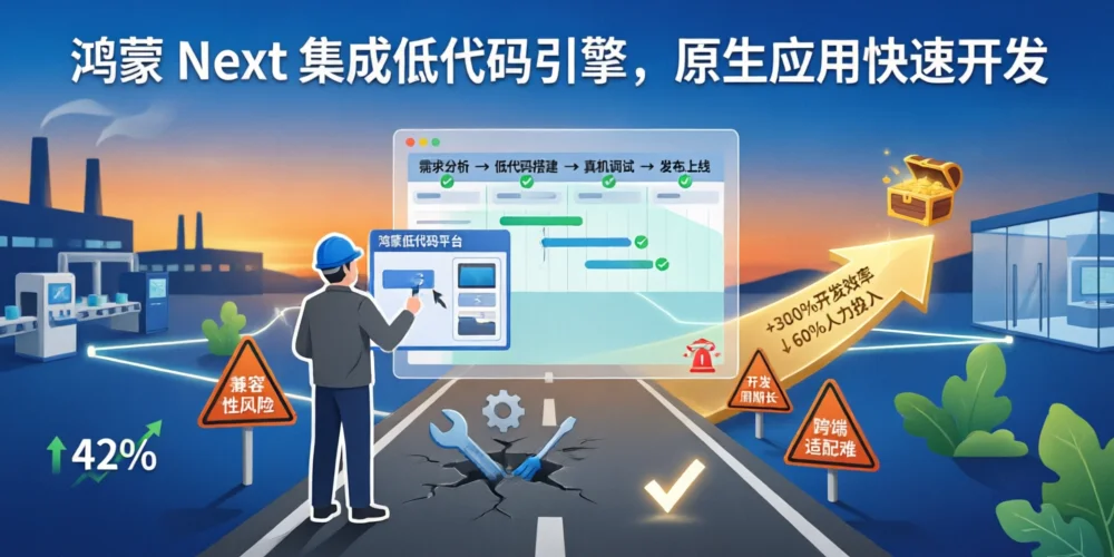 鸿蒙 Next 集成低代码引擎，原生应用快速开发