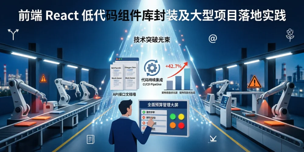 前端 React 低代码组件库封装及大型项目落地实践