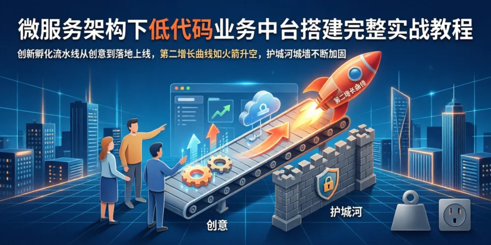 微服务架构下低代码业务中台搭建完整实战教程