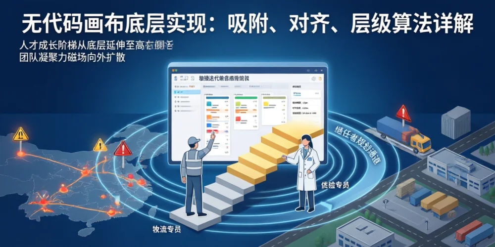 无代码画布底层实现：吸附、对齐、层级算法详解