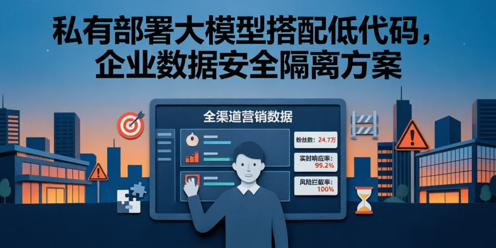 私有部署大模型搭配低代码，企业数据安全隔离方案