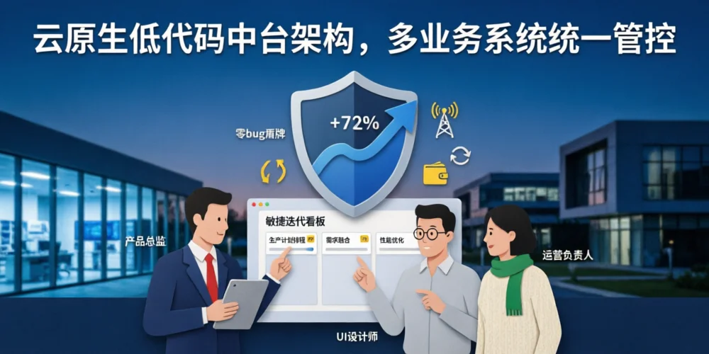 云原生低代码中台架构，多业务系统统一管控