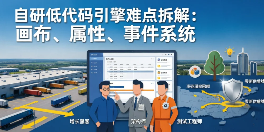 自研低代码引擎难点拆解：画布、属性、事件系统