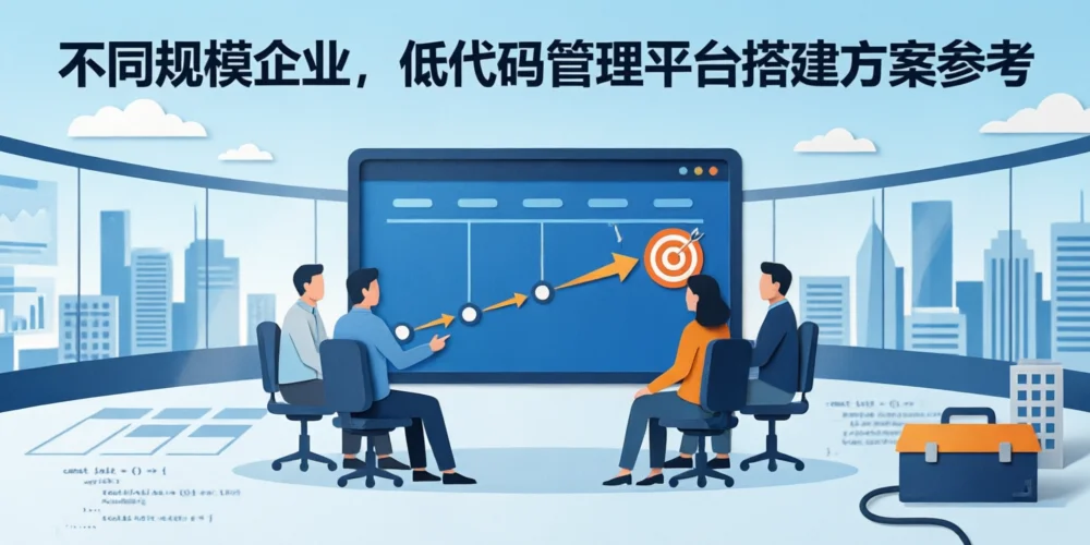 不同规模企业，低代码管理平台搭建方案参考