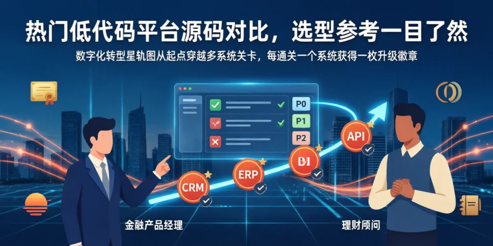 热门低代码平台源码对比，选型参考一目了然